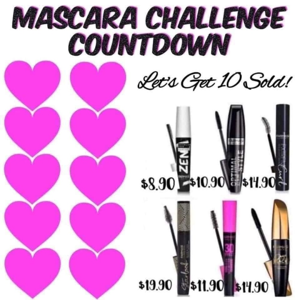 Mascara all kinds all but the 20 one I don’t have